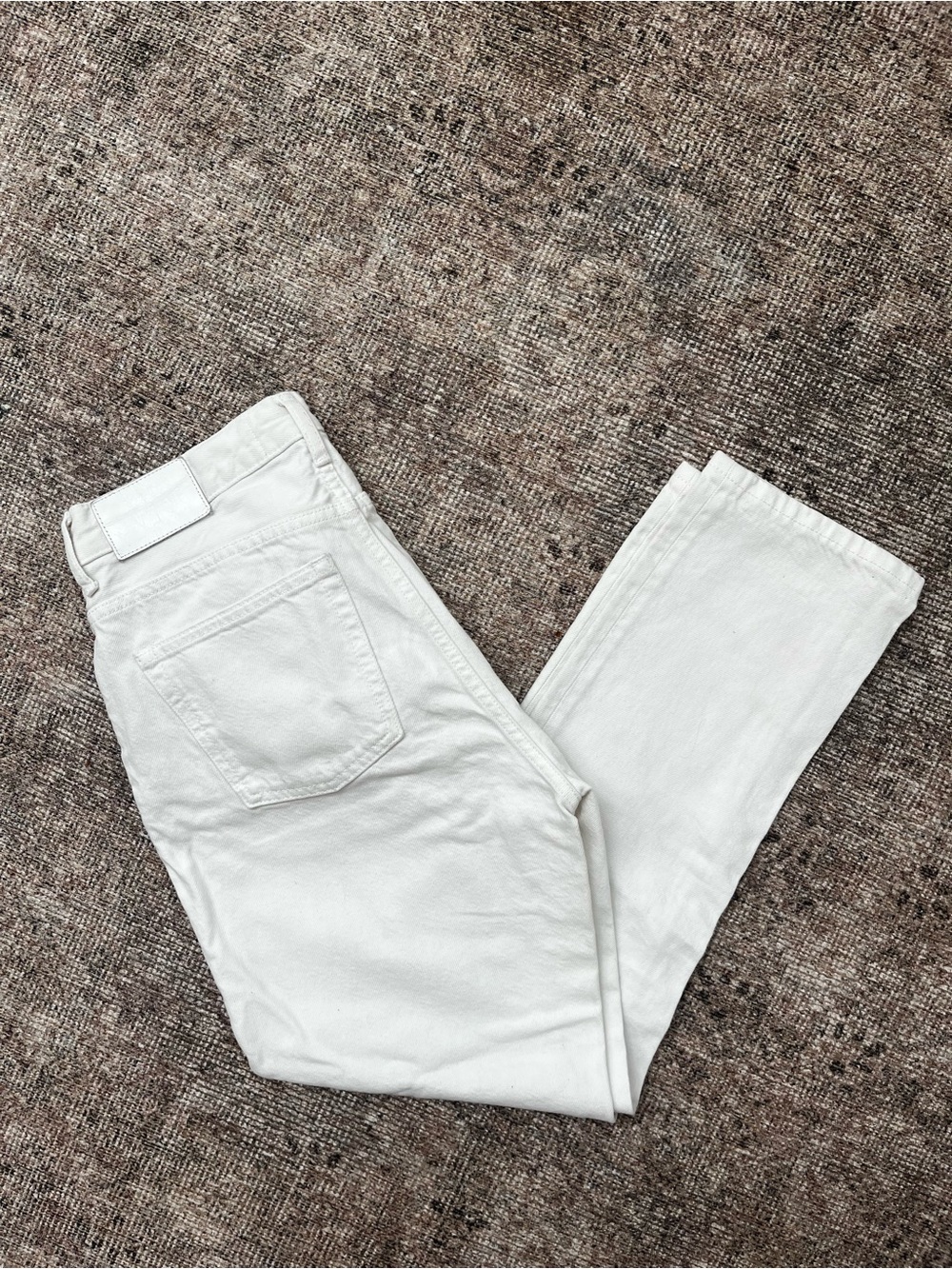 Everlane 100% Organic Cotton White Straightleg Jeans 26